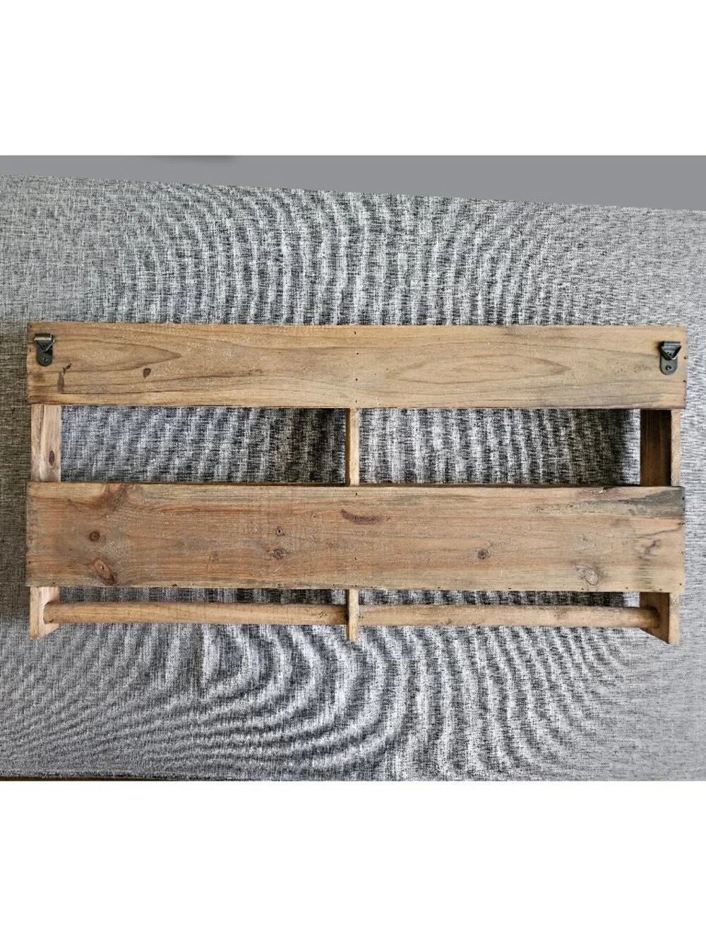 Wood Paper / Newspaper Holder Rustic Vintage